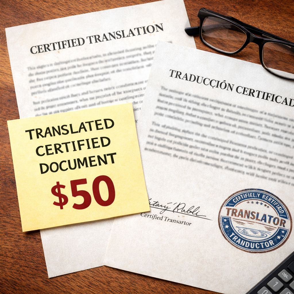 Combien coûte une traduction certifiée aux États-Unis ?
